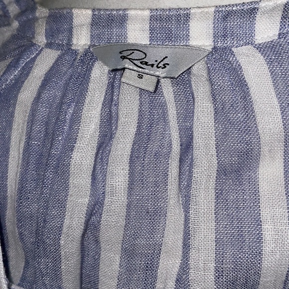 Rails Jasmine Rhône Blue & White Striped Dress Size Small - Picture 4 of 9